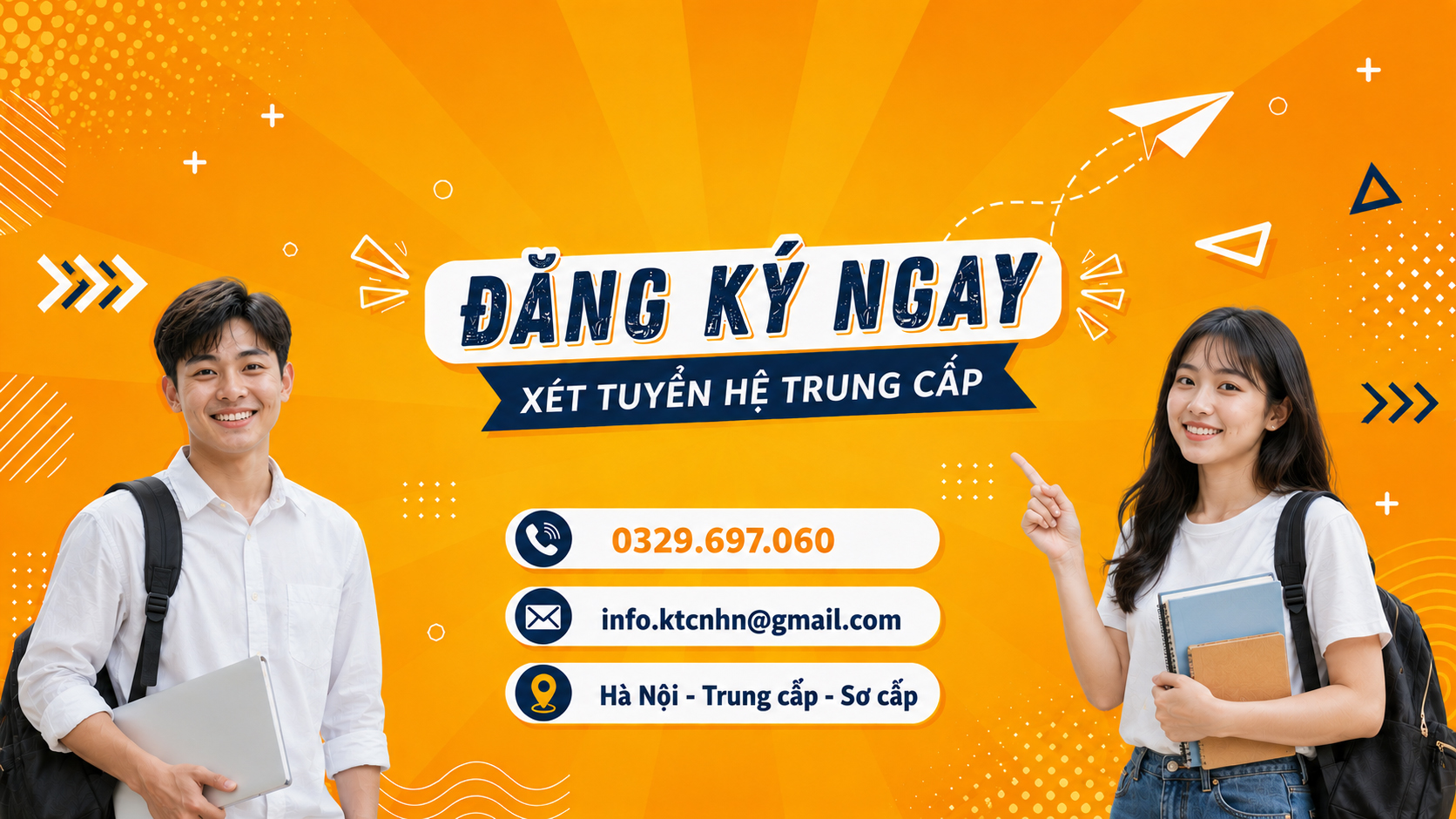 Xét tuyển hệ Trung cấp, đăng ký ngay